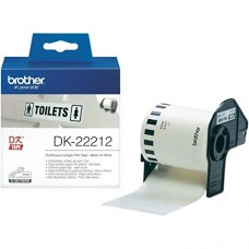 Brother Etichette DK-22212 etichetta a lunghezza continua, 62mm bianco 15,24m